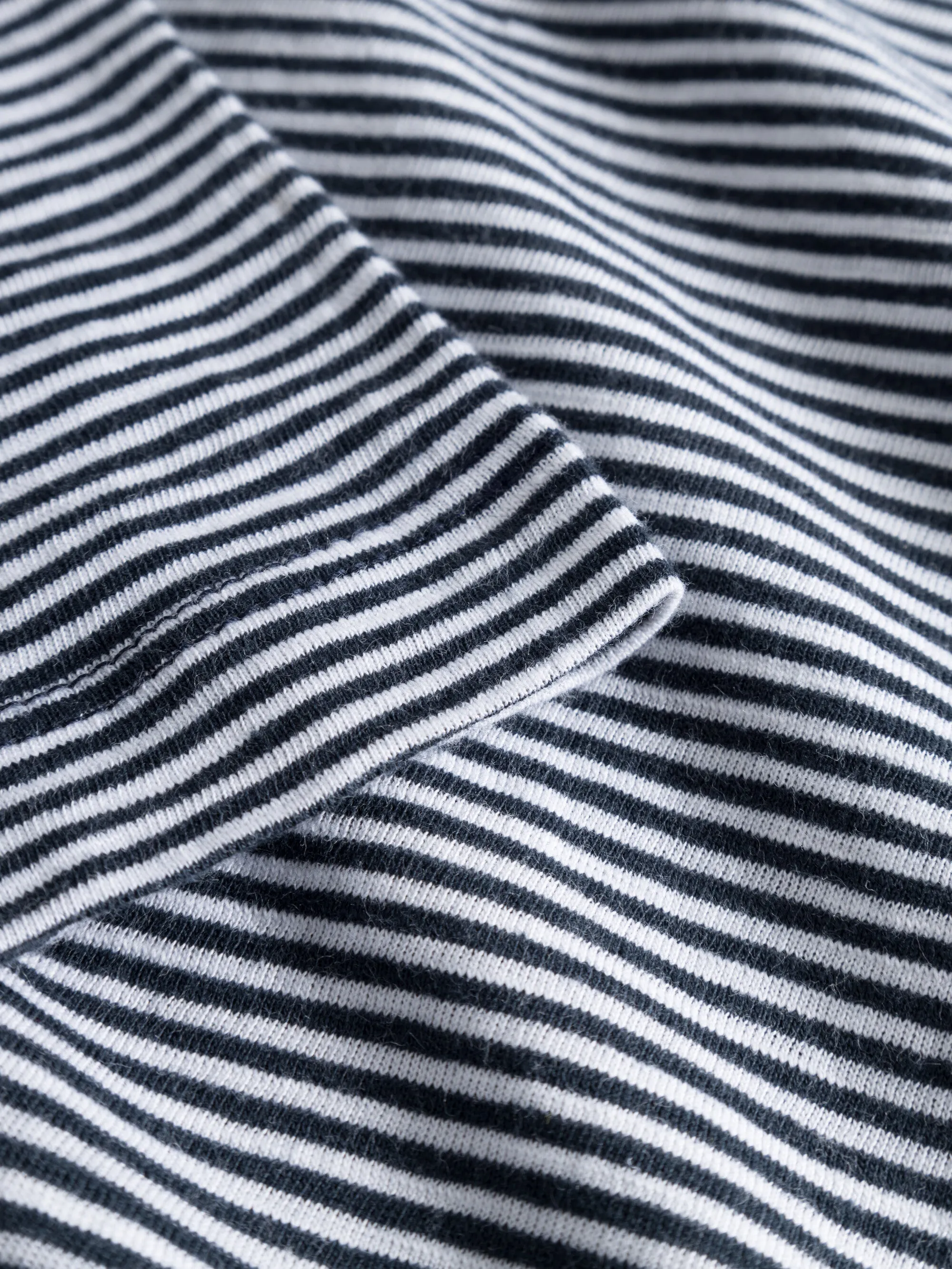 Regular fit Striped basic tee - Blue stripe Knowledge Cotton