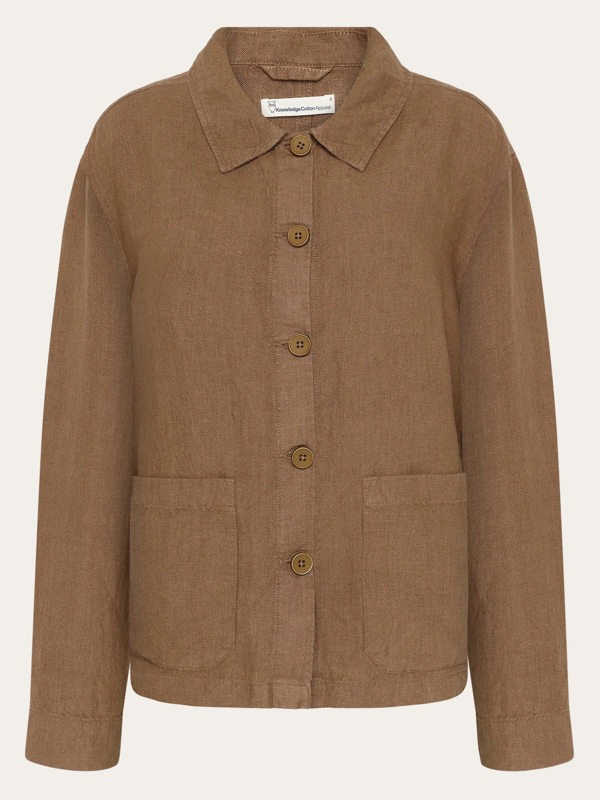 Regular linen overshirt - GOTS/Vegan - Tuffet Knowledge Cotton