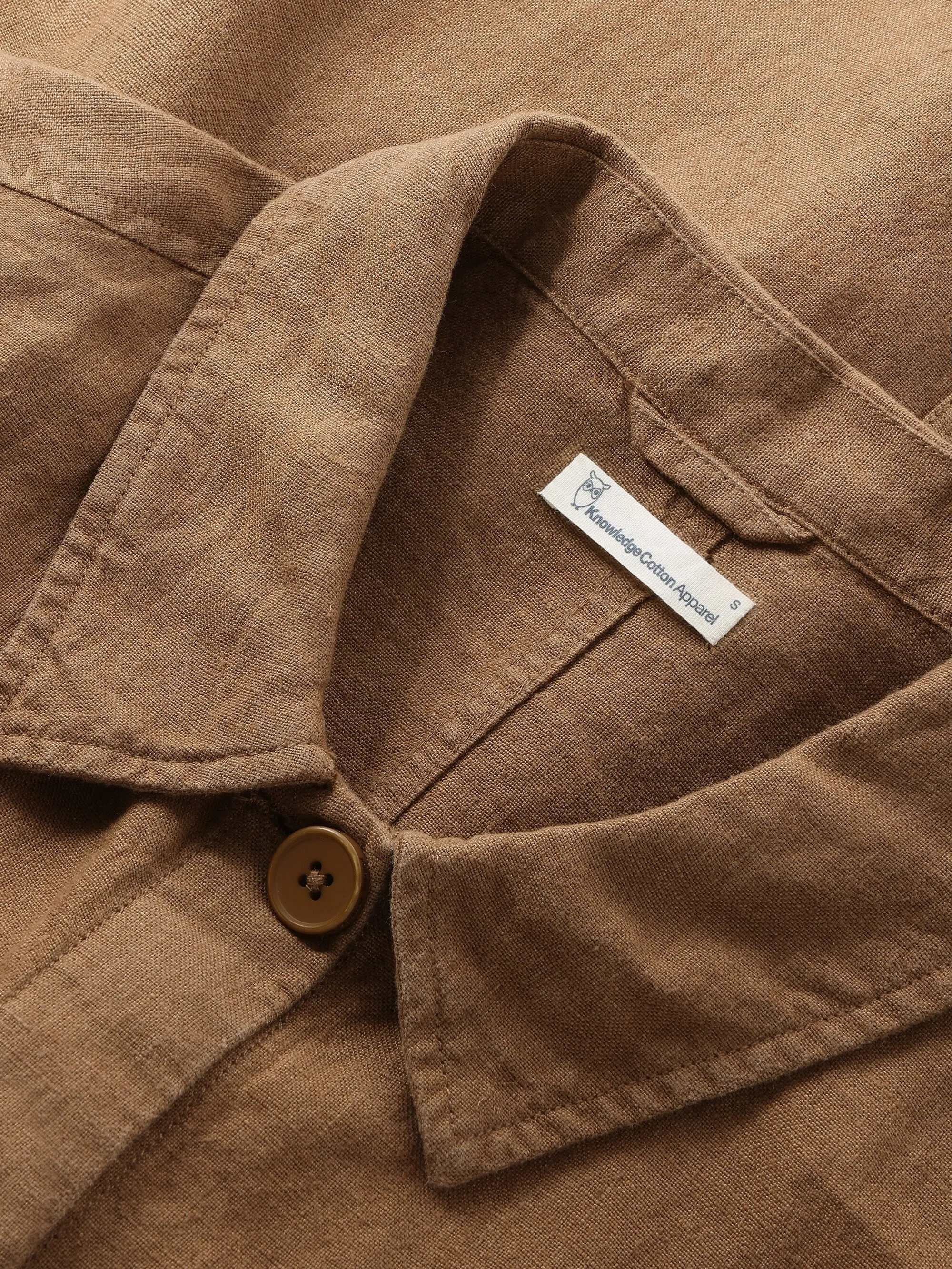 Regular linen overshirt - GOTS/Vegan - Tuffet Knowledge Cotton