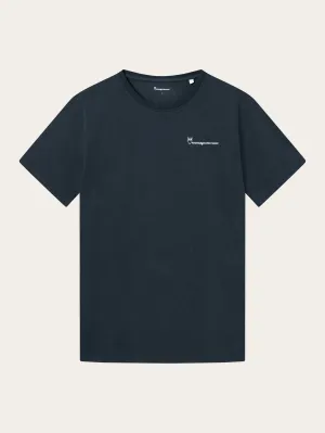 Regular trademark chest print t-shirt - Total Eclipse Knowledge Cotton