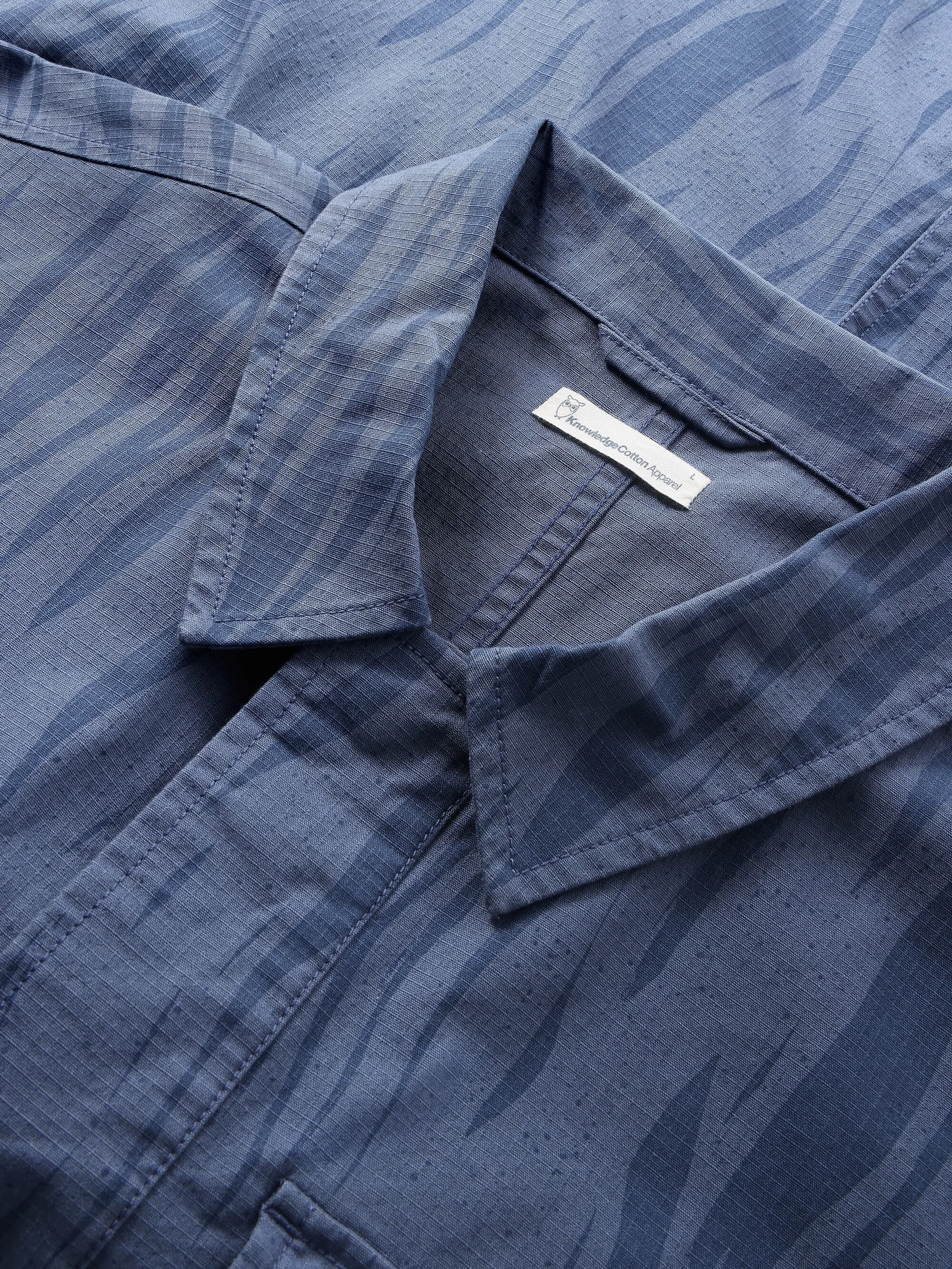 Ripstop Northern Lights overshirt - GOTS/Vega - Blue Knowledge Cotton