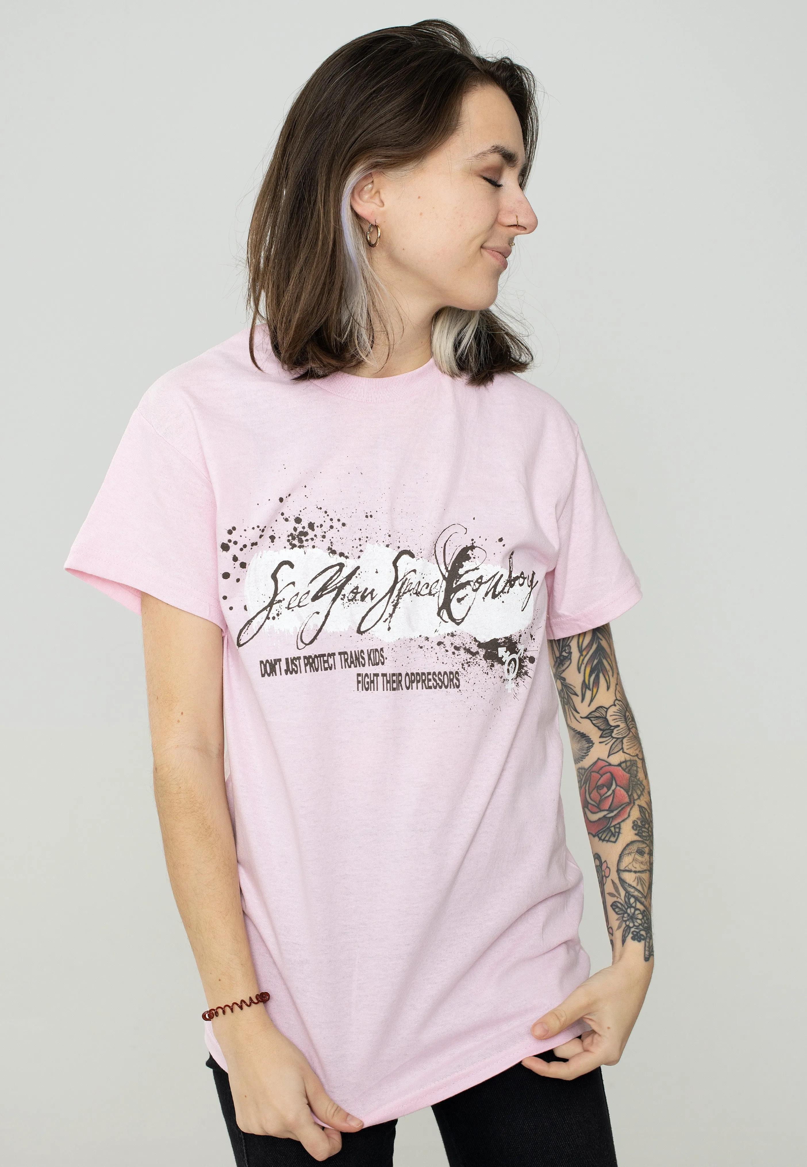 SeeYouSpaceCowboy - Trans Kids Light Pink - T-Shirt