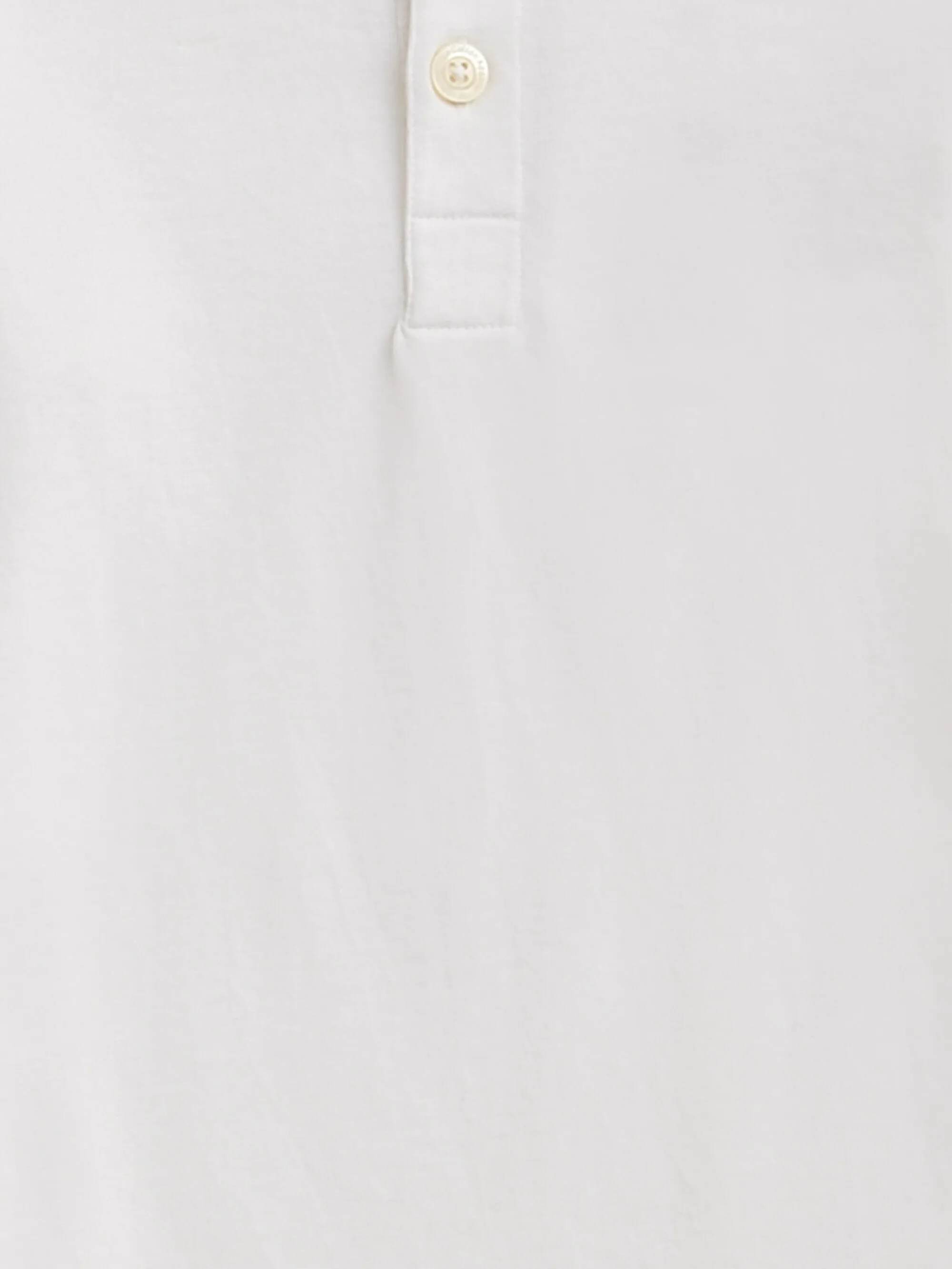 Slim long sleeve henley - GOTS/Vegan - Bright White Knowledge Cotton