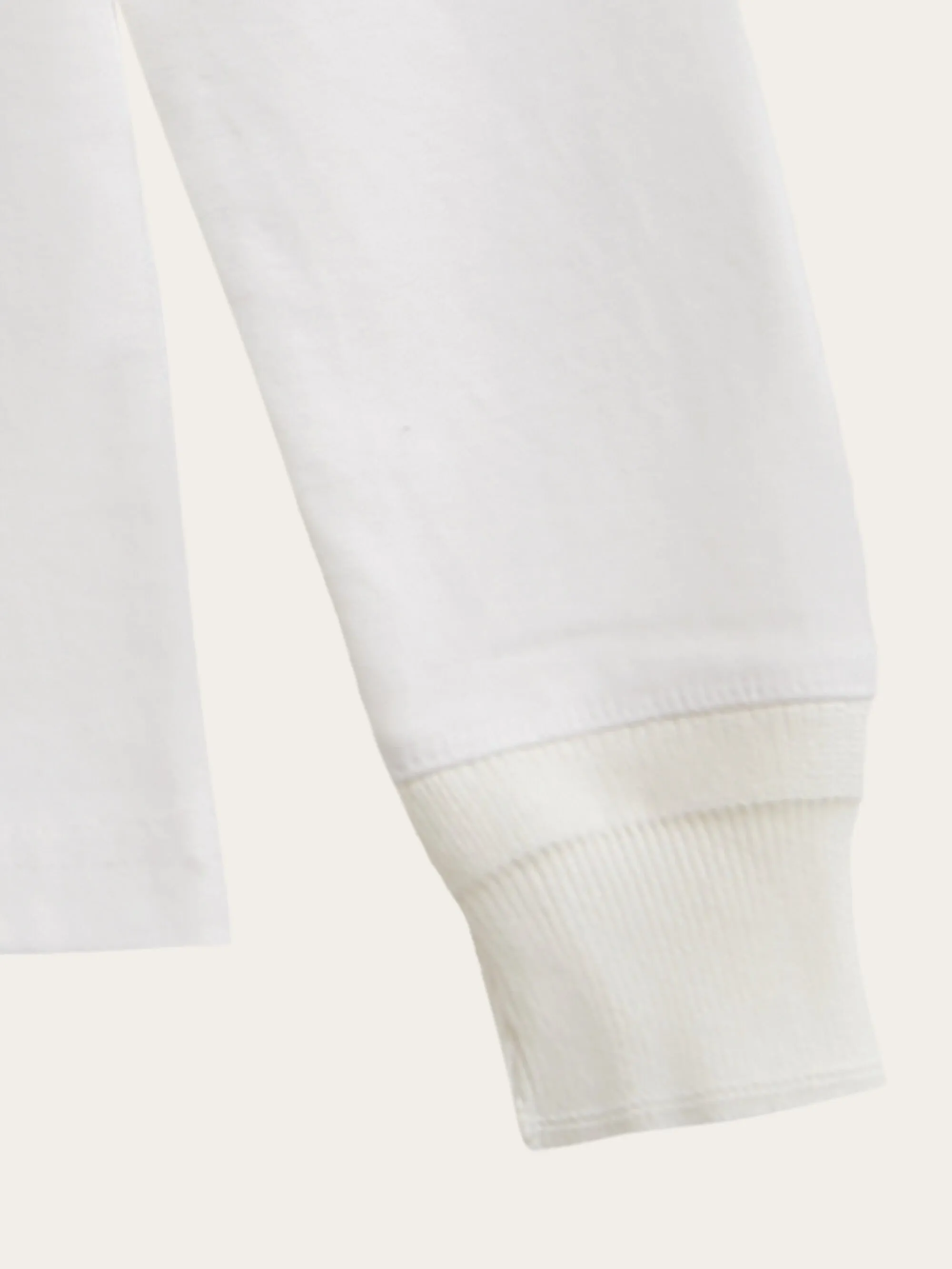 Slim long sleeve henley - GOTS/Vegan - Bright White Knowledge Cotton