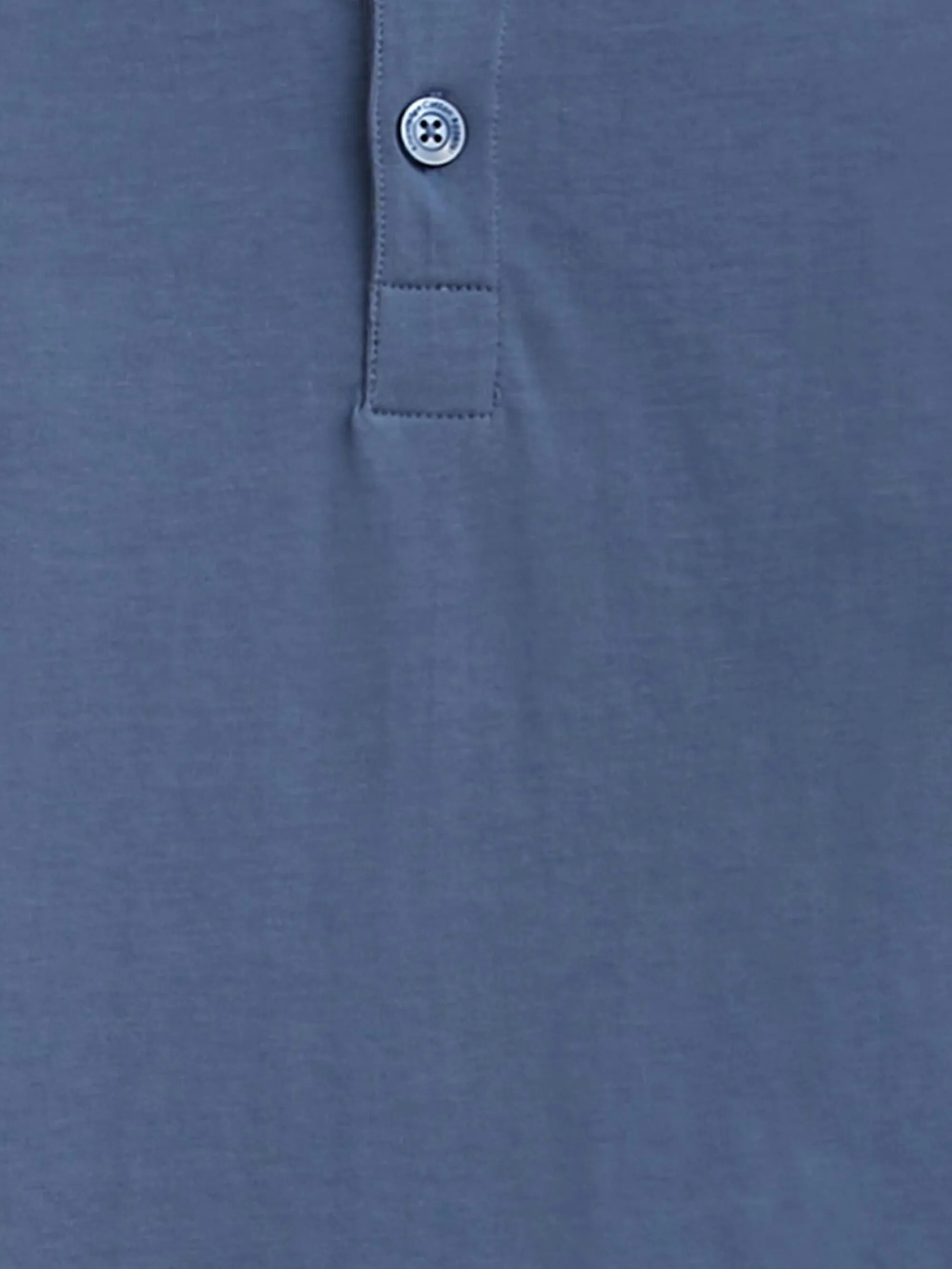 Slim long sleeve henley - GOTS/Vegan - Moonlight Blue Knowledge Cotton