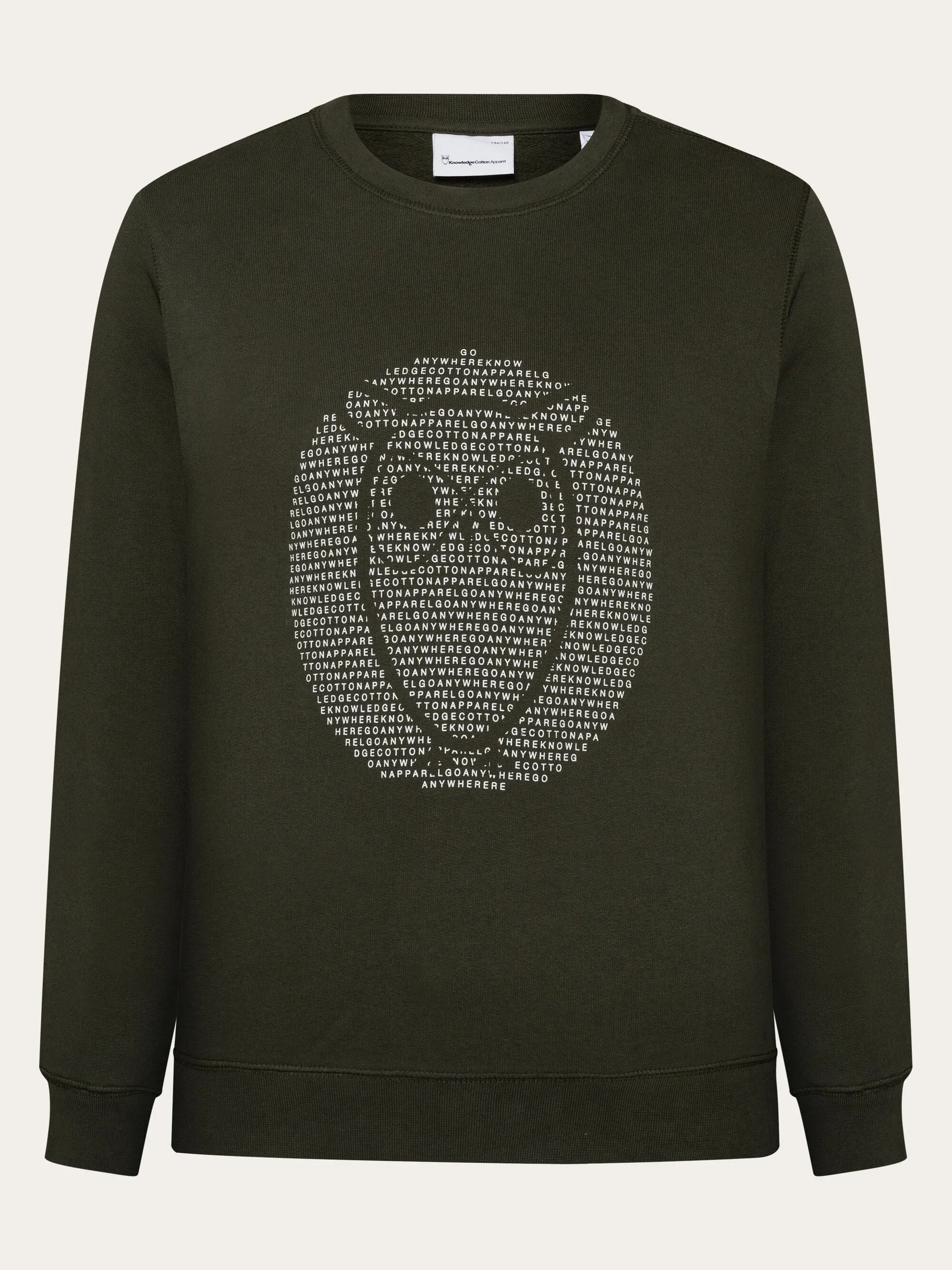 Sweat with big owl print - Forrest Night Knowledge Cotton