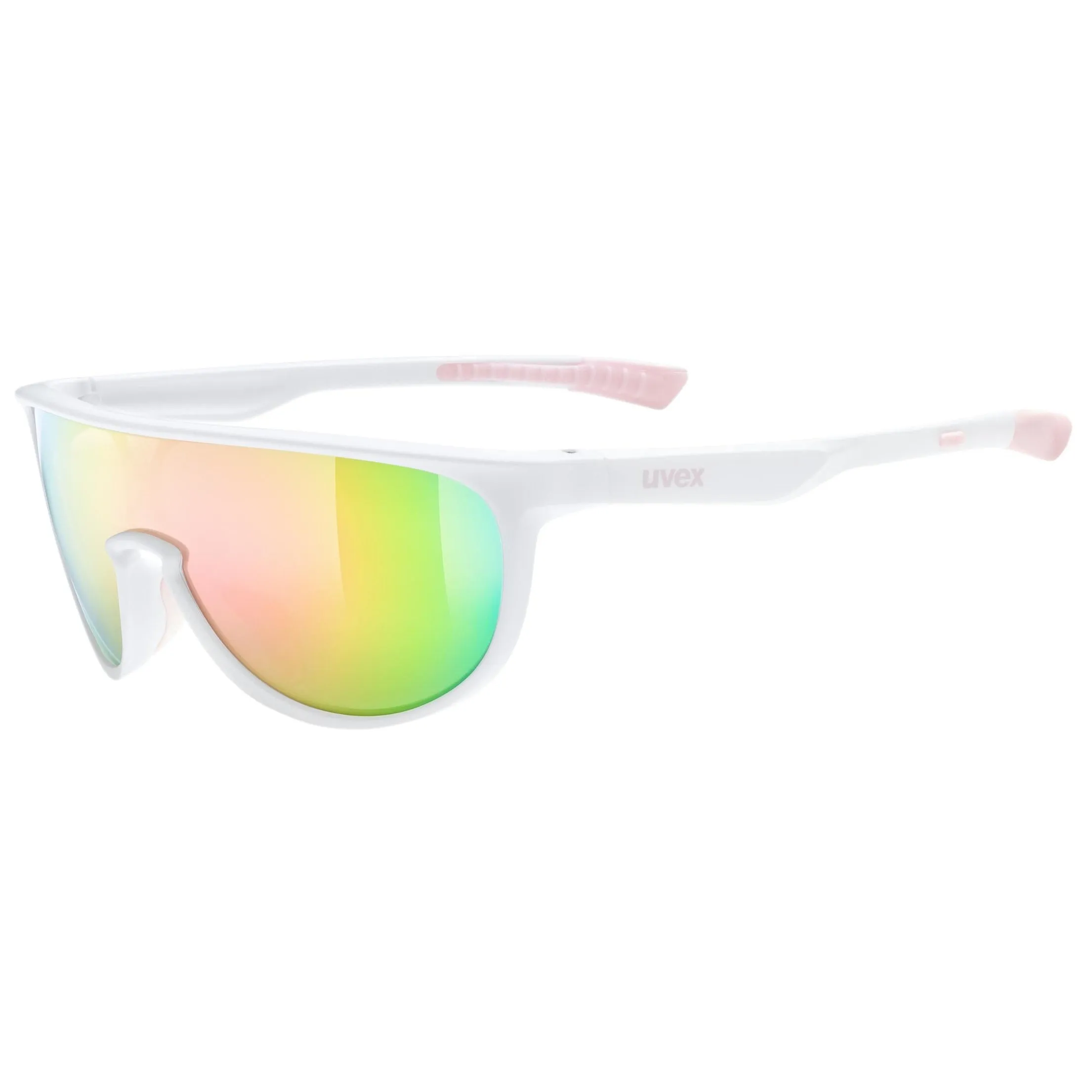 Uvex Sportstyle 514 kids sunglasses - White Matt Mirror Pink