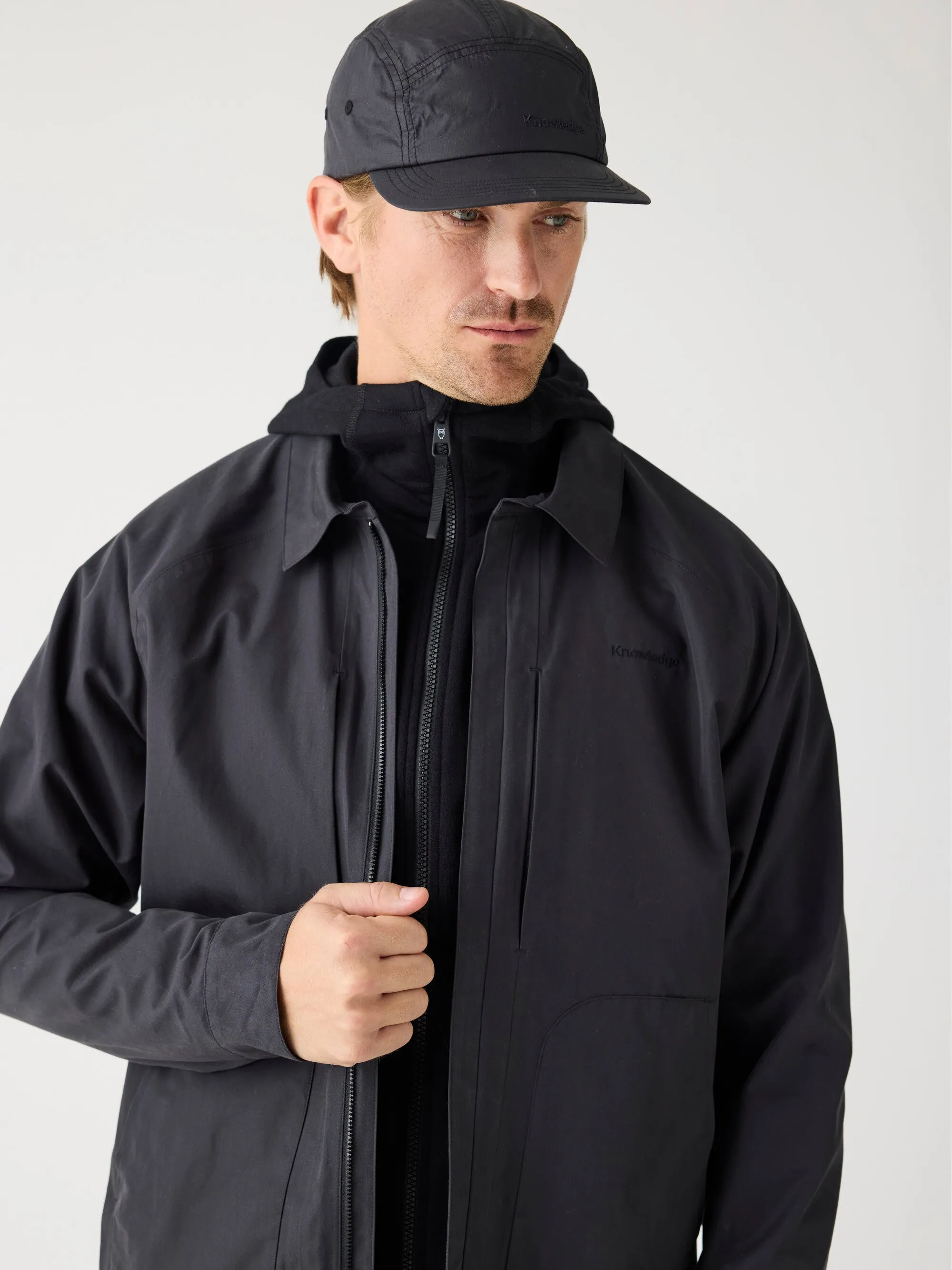 Vent Canvas 200 Classic Jacket - GOTS/Vegan - Black Jet Knowledge Cotton