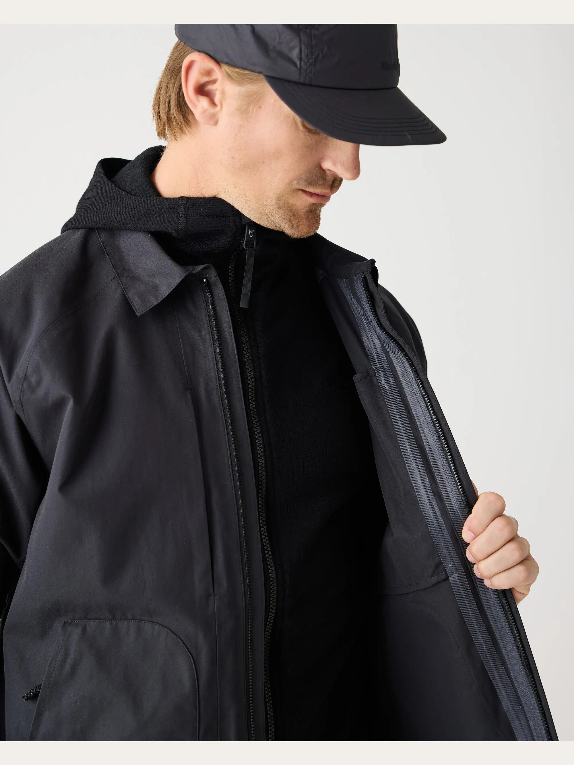 Vent Canvas 200 Classic Jacket - GOTS/Vegan - Black Jet Knowledge Cotton