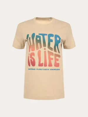 WATERAID front printed t-shirt - Safari Knowledge Cotton