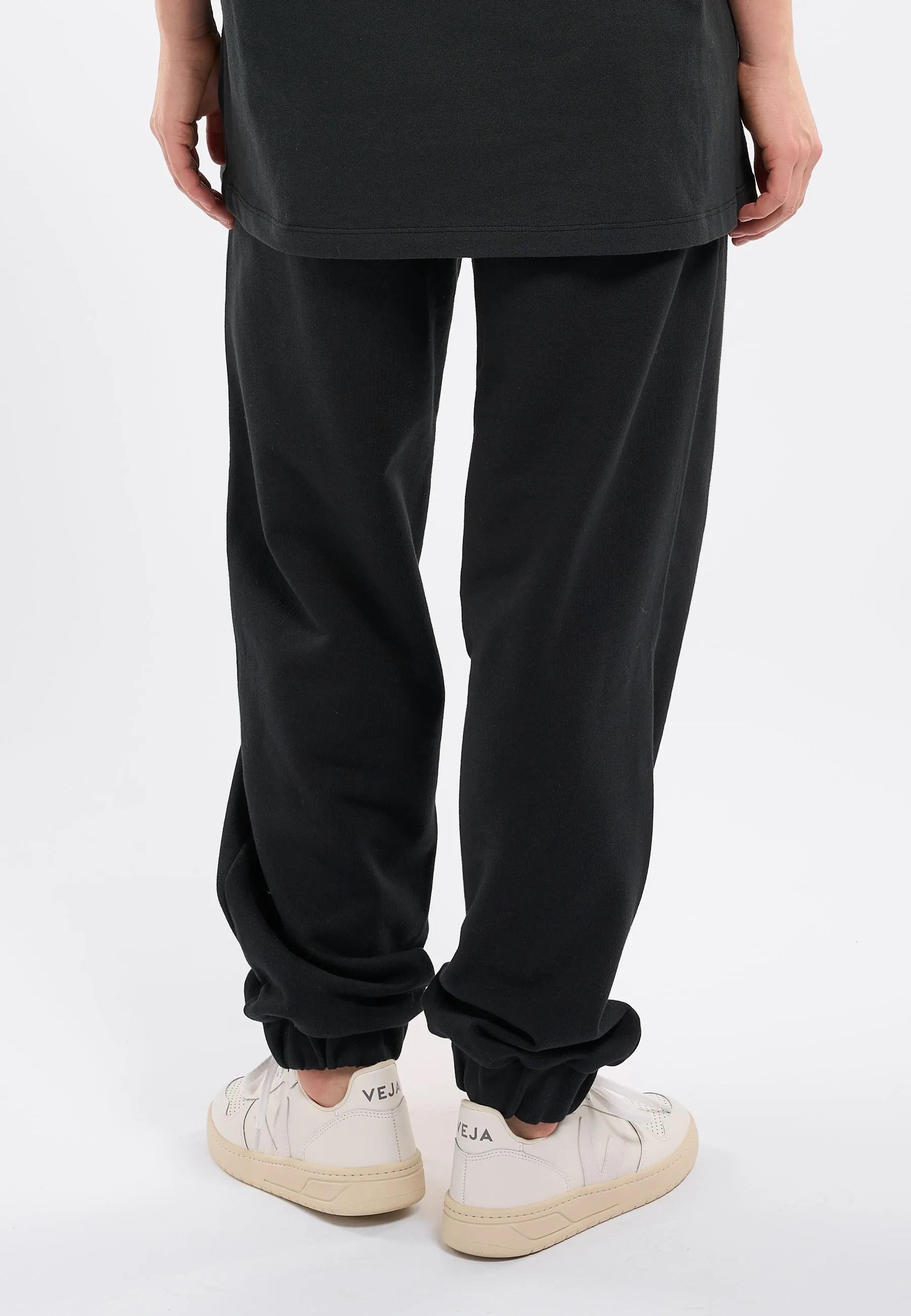 WATERAID tapered fit sweat pants - Black Jet Knowledge Cotton