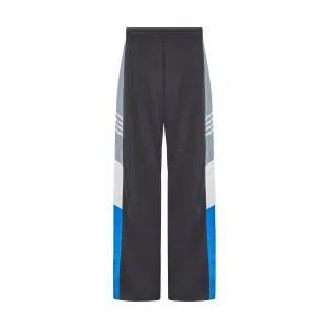 Wide Leg Trackpants 'Black Grey Blue'