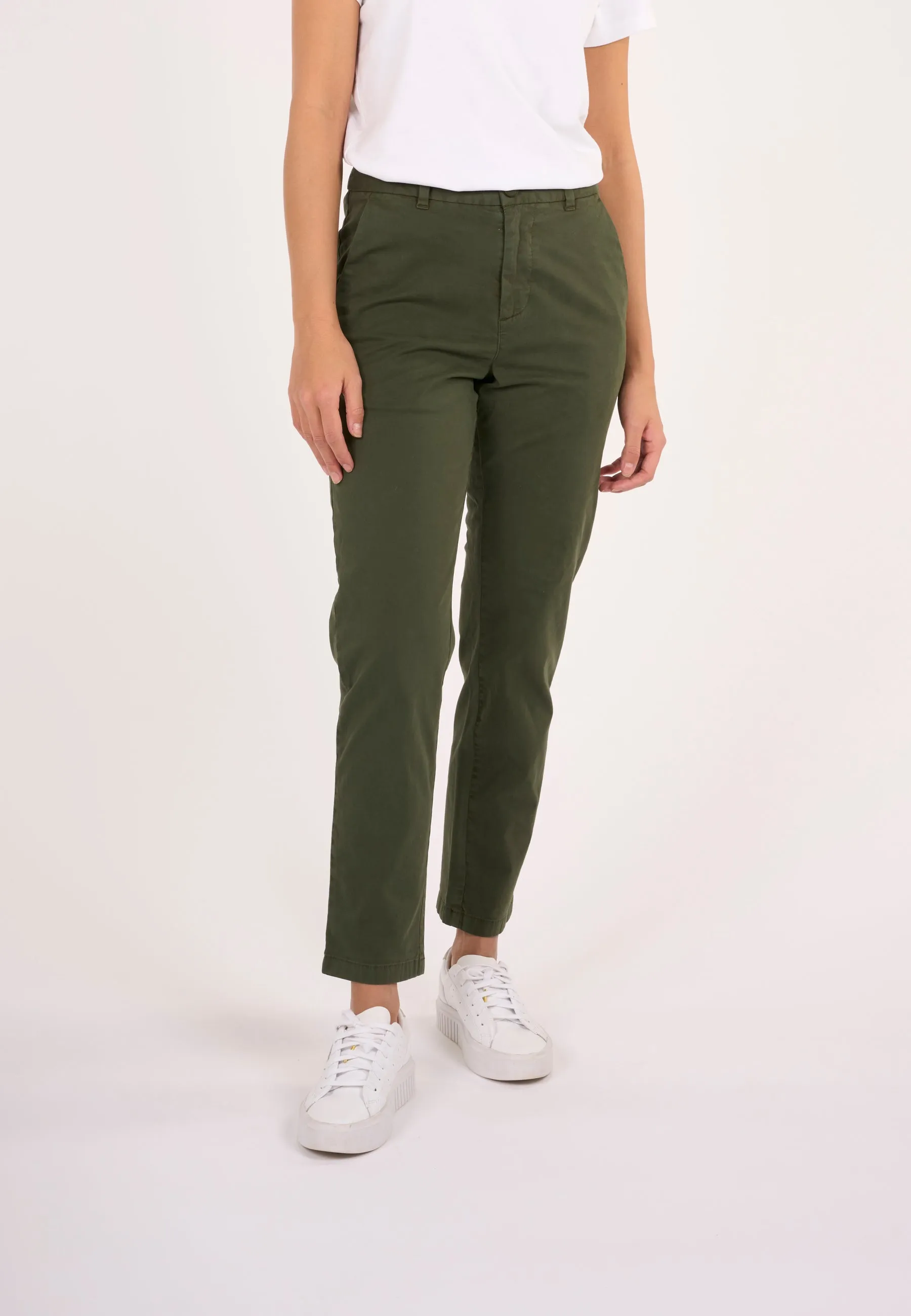 WILLOW regular cropped poplin chino - Forrest Night Knowledge Cotton