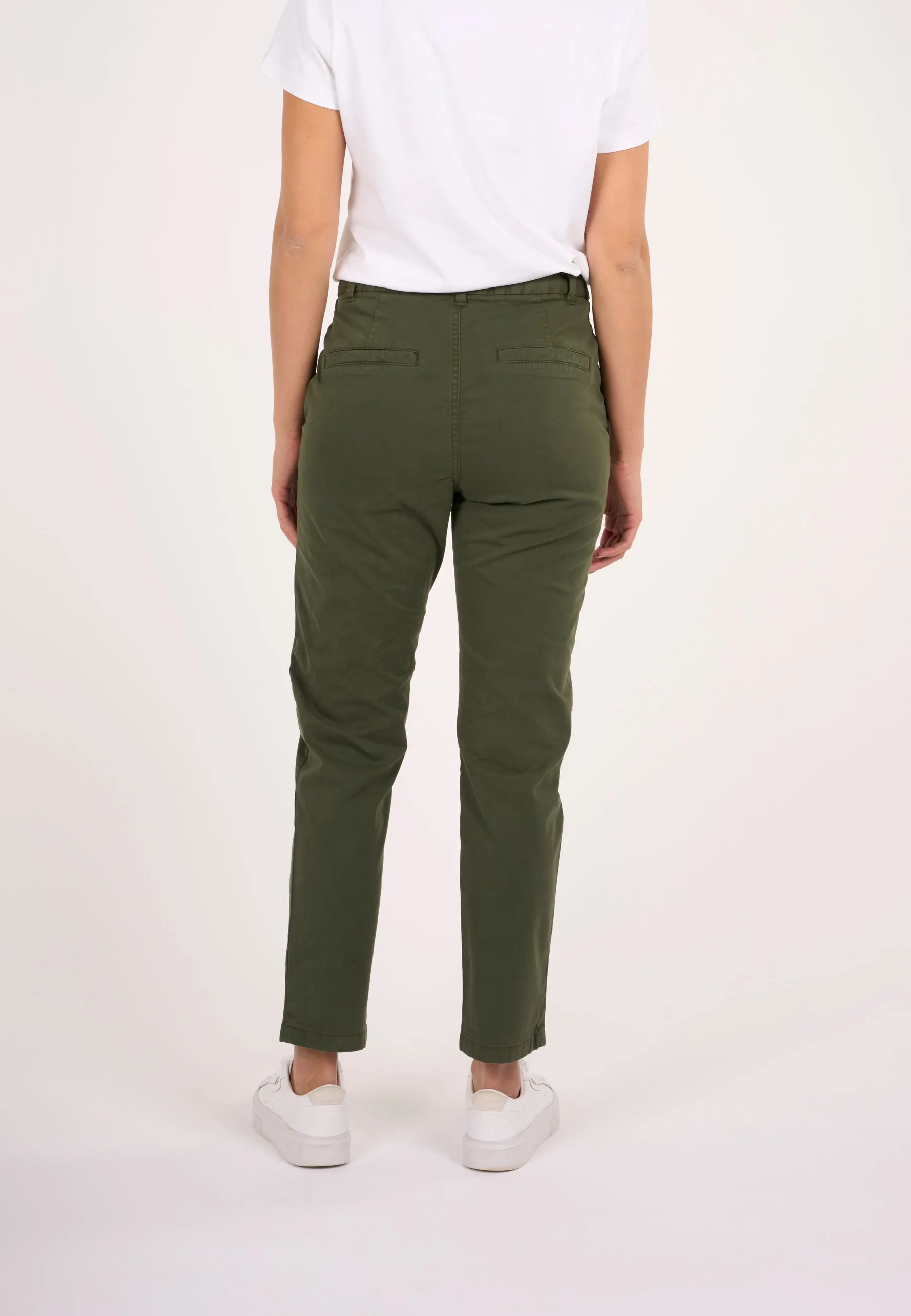 WILLOW regular cropped poplin chino - Forrest Night Knowledge Cotton