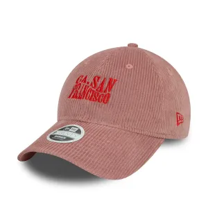 Womens New Era Cord Pastel Pink 9TWENTY Adjustable Cap Billy J