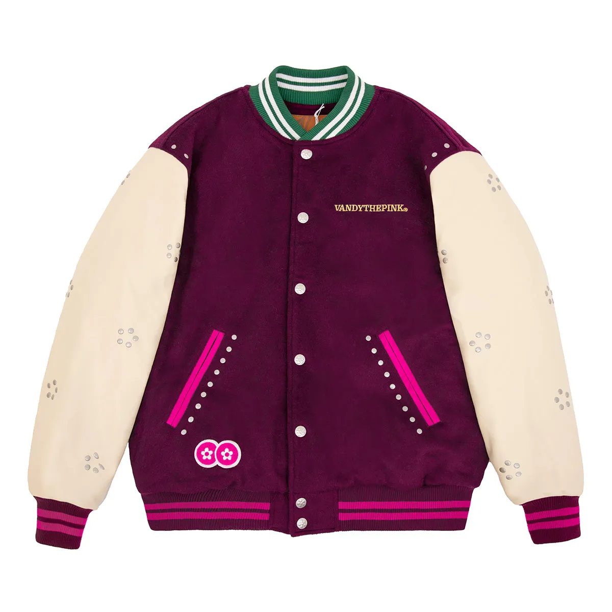 Year Of Dragon Varsity Jacket 'Maroon Cream'