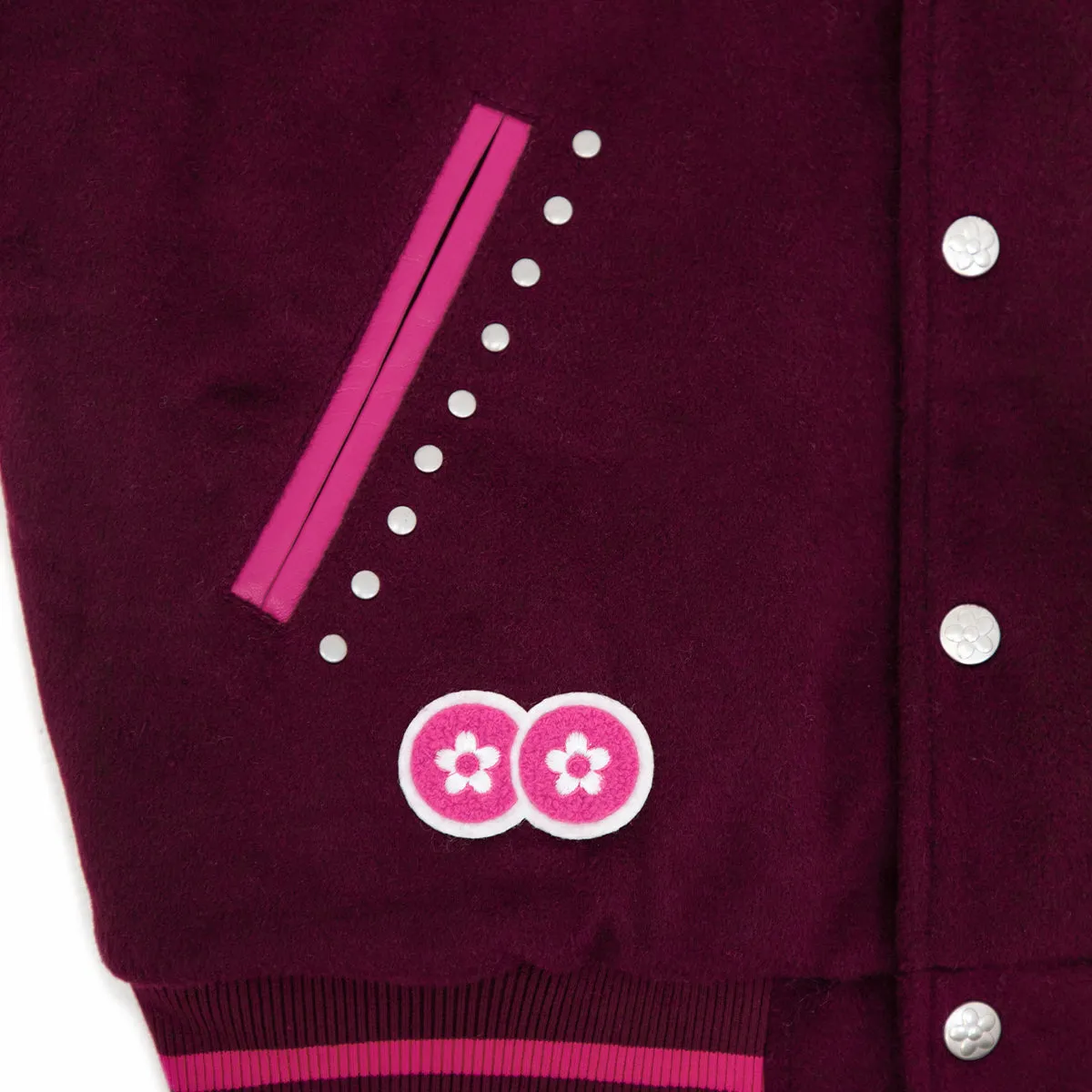 Year Of Dragon Varsity Jacket 'Maroon Cream'