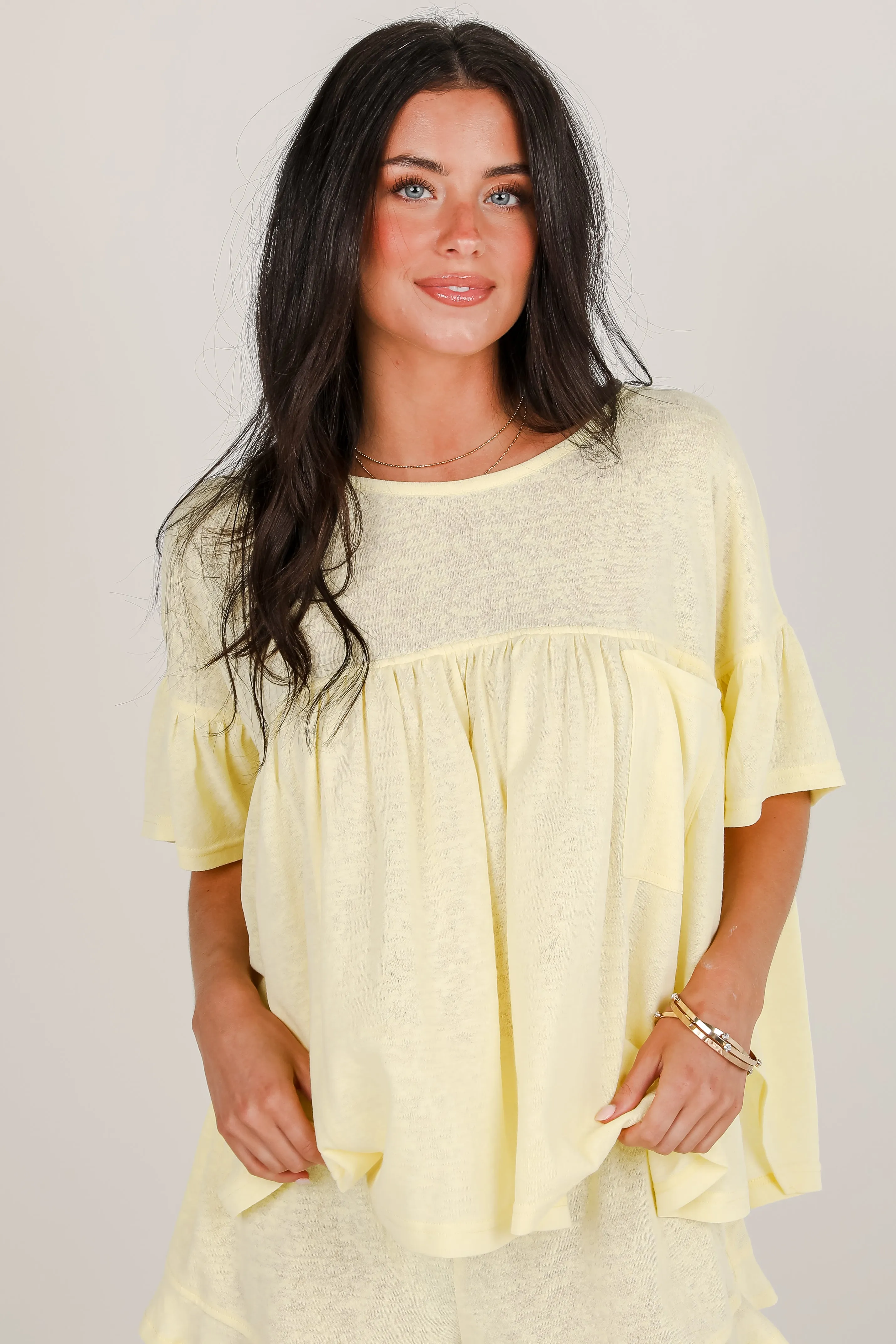 You're Mine Babydoll Tee - DU DEAL