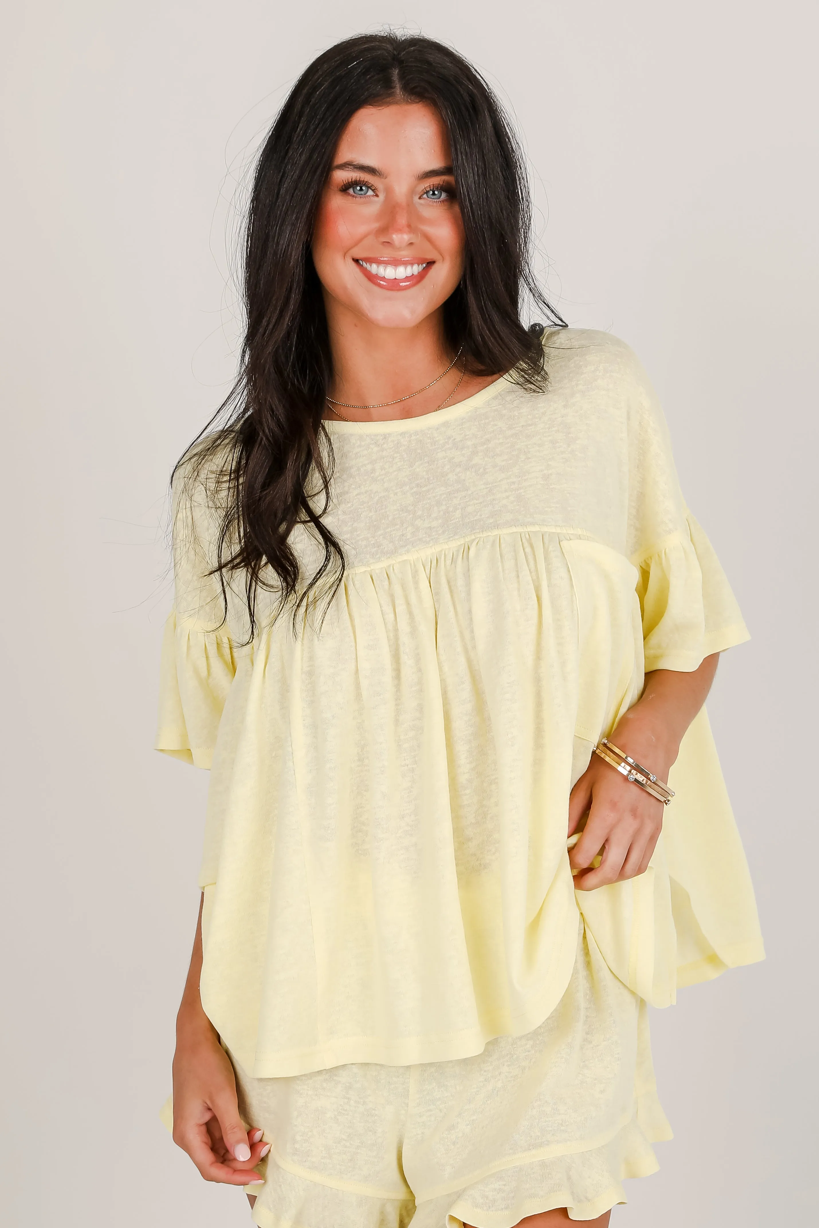 You're Mine Babydoll Tee - DU DEAL
