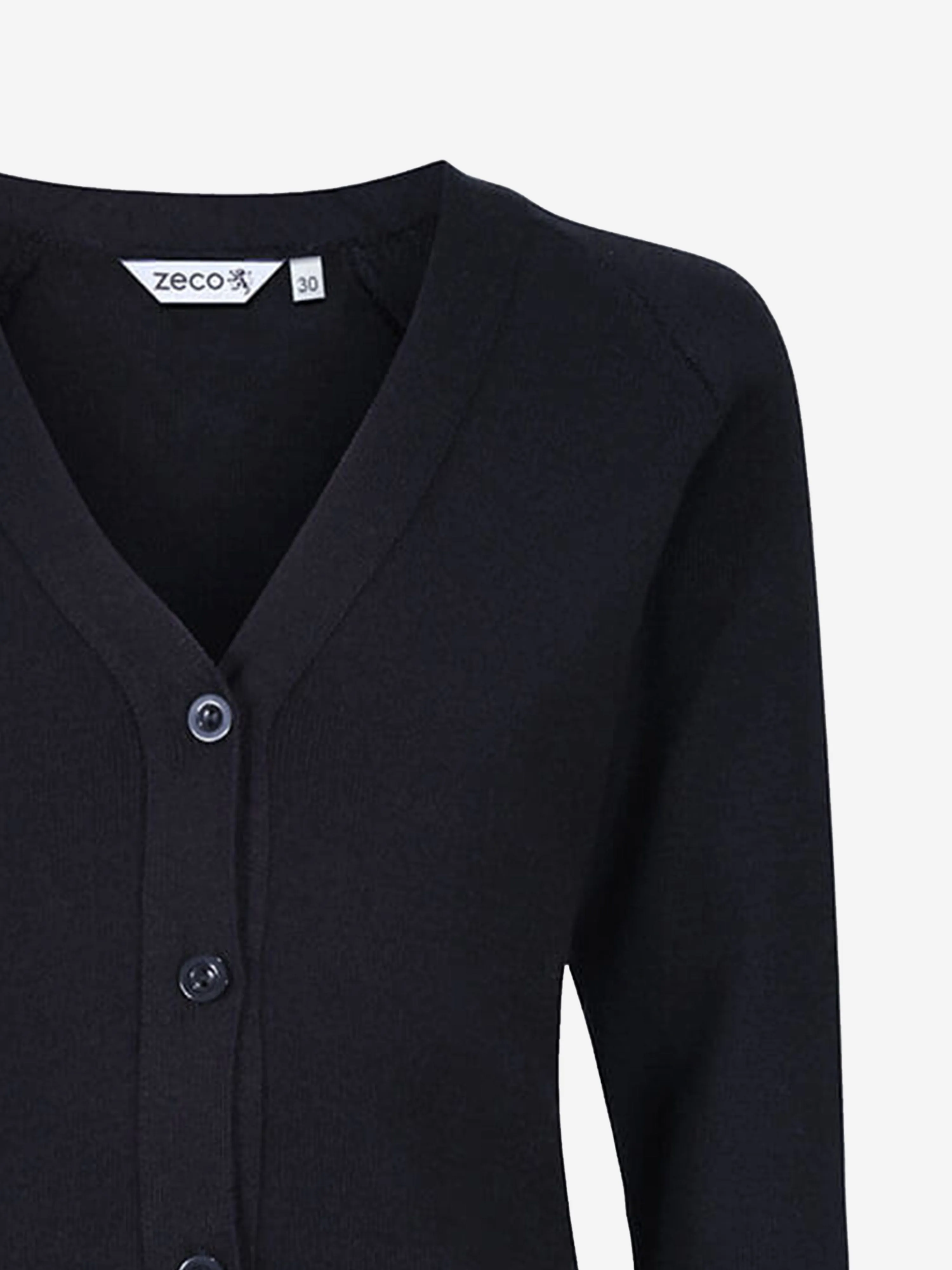 Zeco Kids School Cotton Mix Knitted Cardigan in Navy