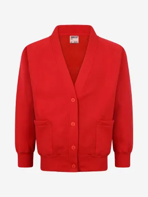 Zeco Kids School Sweatshirt Cardigan in Red